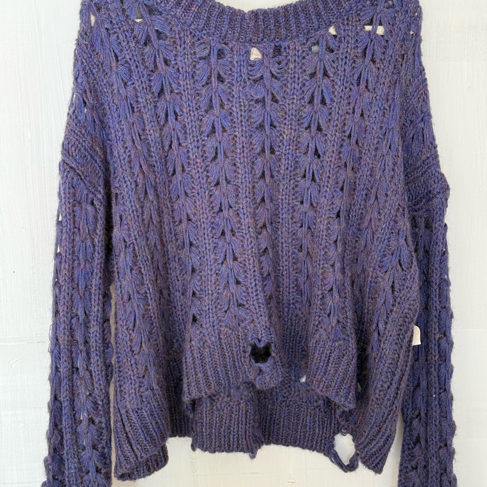 Purple Knit Women's Sweater